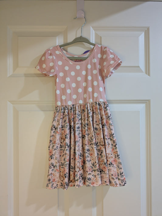 Floral Bunny Twirl Dress
