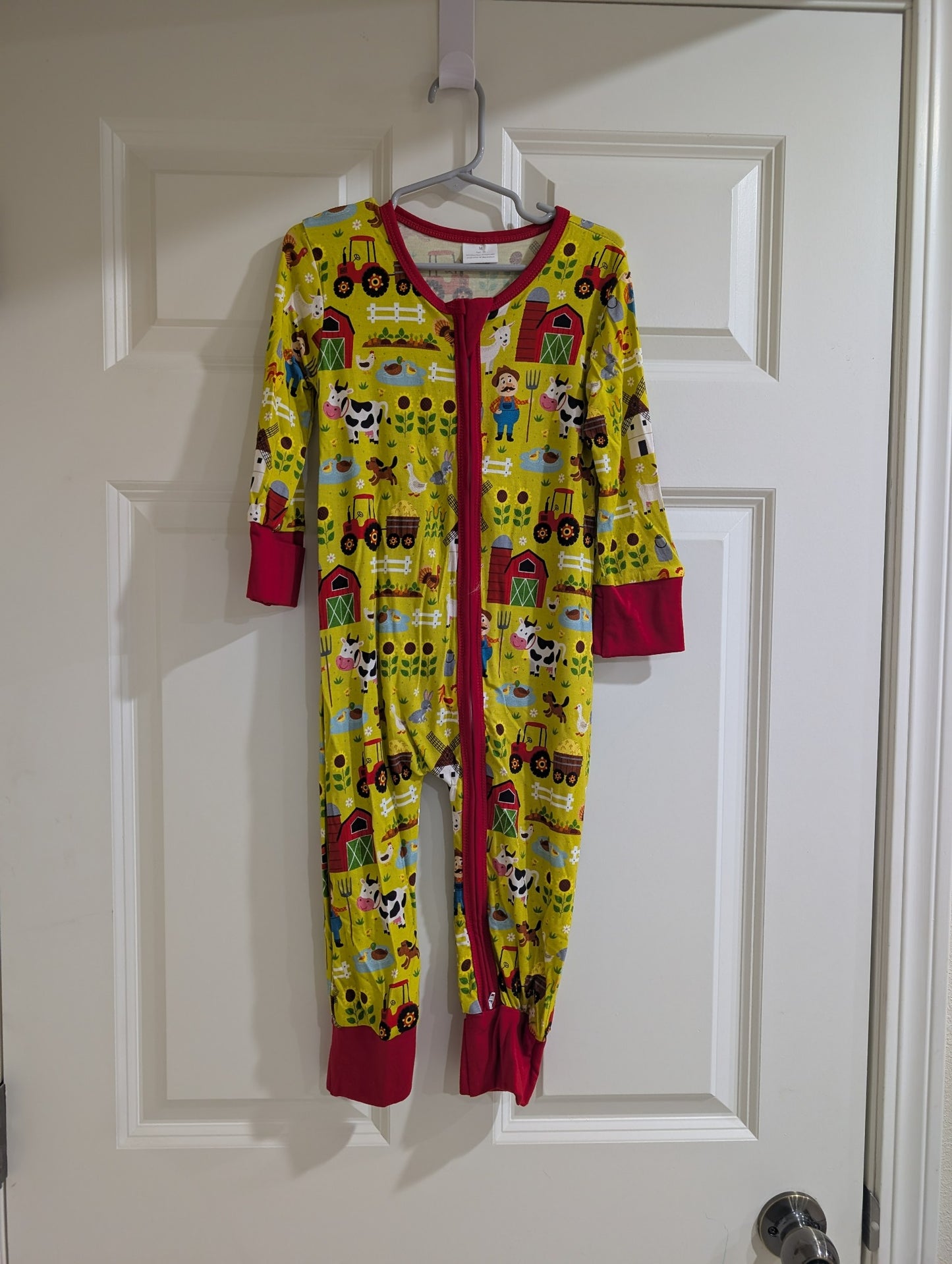 Farm Friends Zip Romper