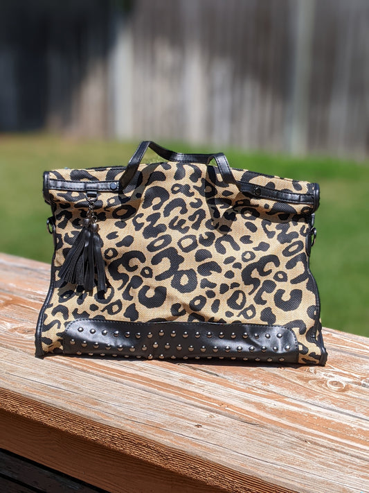 Leopard print handbag/tote