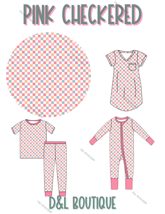 **PREORDER** Pink Checkered