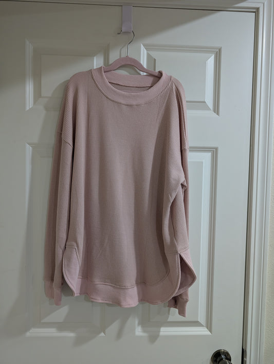 Waffle knit top