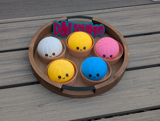 Solid color dumpling squishy
