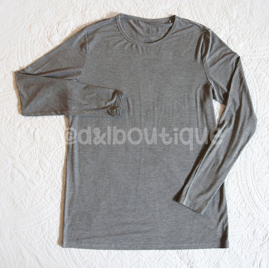 Womens Heather Gray Lounge Shirt